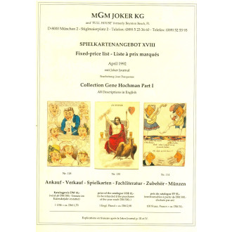Katalog MGM: Spielkartenangebot XVIII April 1992