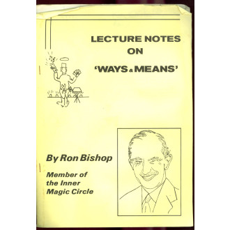 Lecture Notes on "Ways & Means"