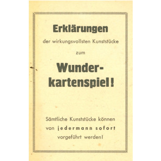 Erklärungen der wirkungsvollsten Kunststücke ...